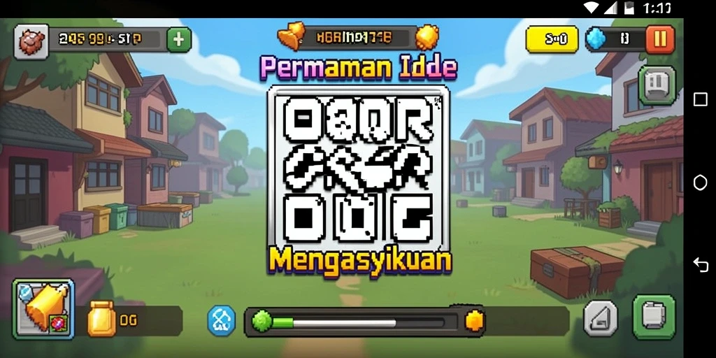 Tampilan gameplay menarik dalam 8QR yang penuh aksi Idle.