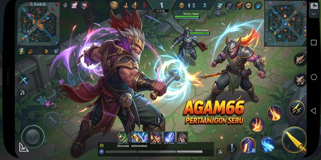 Tampilan aksi seru saat bertarung di AGAM66.