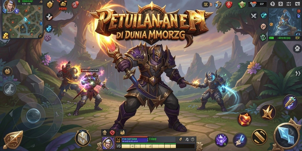 Screenshot menampilkan gameplay MMORPG yang menegangkan dalam API36.