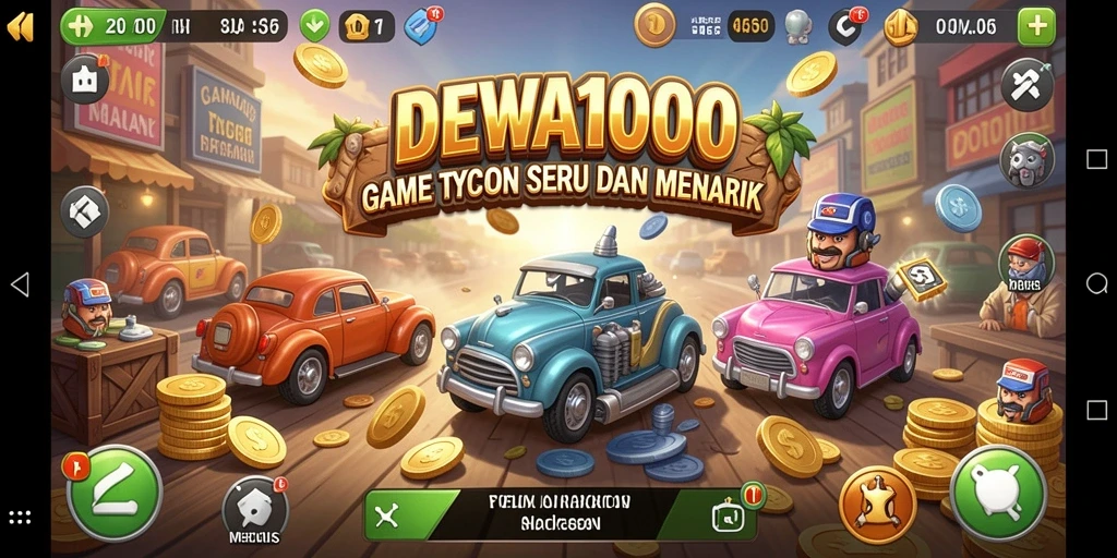 Gameplay seru dan menantang dalam DEWA1000.