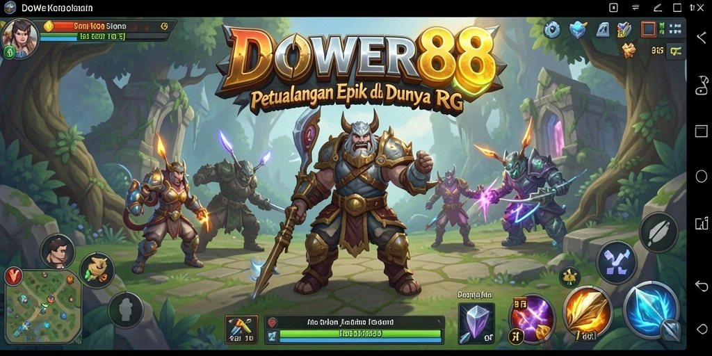 Tampilan gameplay DOWER88 yang menakjubkan dan menarik.