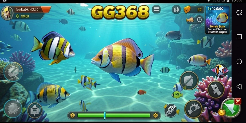Gameplay seru menembak ikan dengan grafis tinggi.