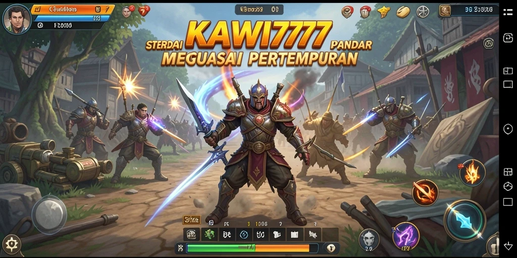Tampilan gameplay KAWI777 yang intens dan strategis.