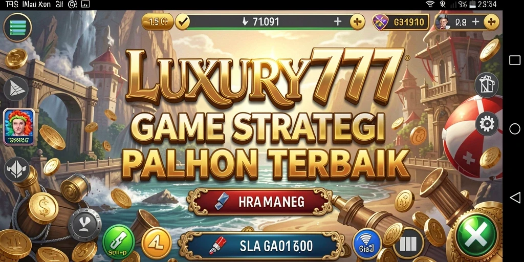 Tampilan seru gameplay LUXURY777 yang menawan.