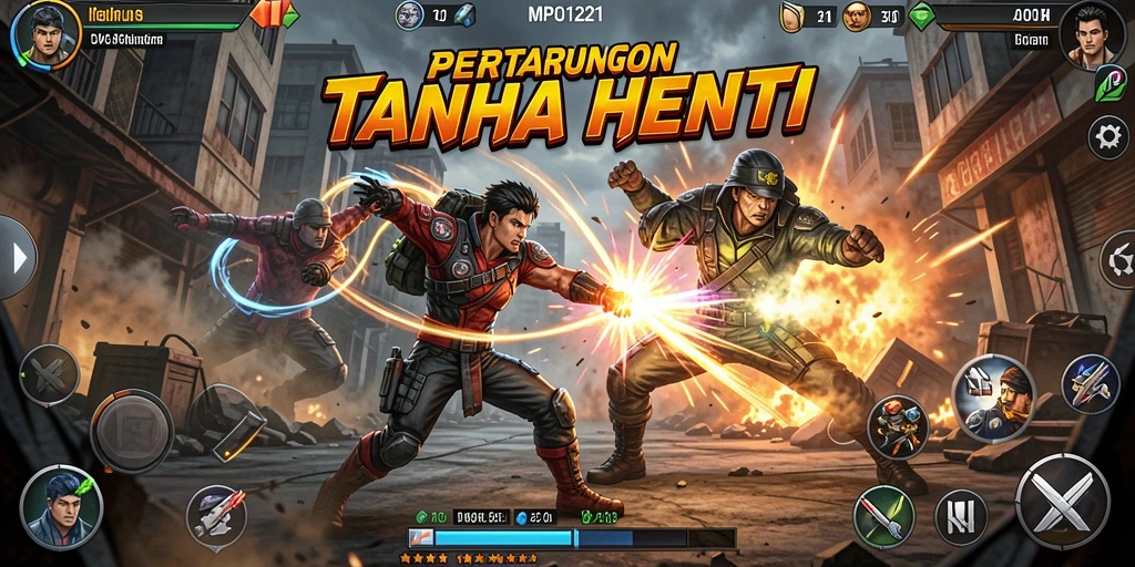 Screenshot MPO1221 menampilkan aksi bertarung yang mendebarkan dan grafis yang memukau.
