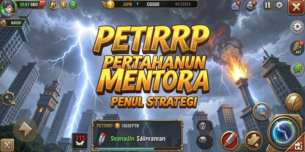 Gameplay Tower Defense yang menarik dengan berbagai menara dan strategi.