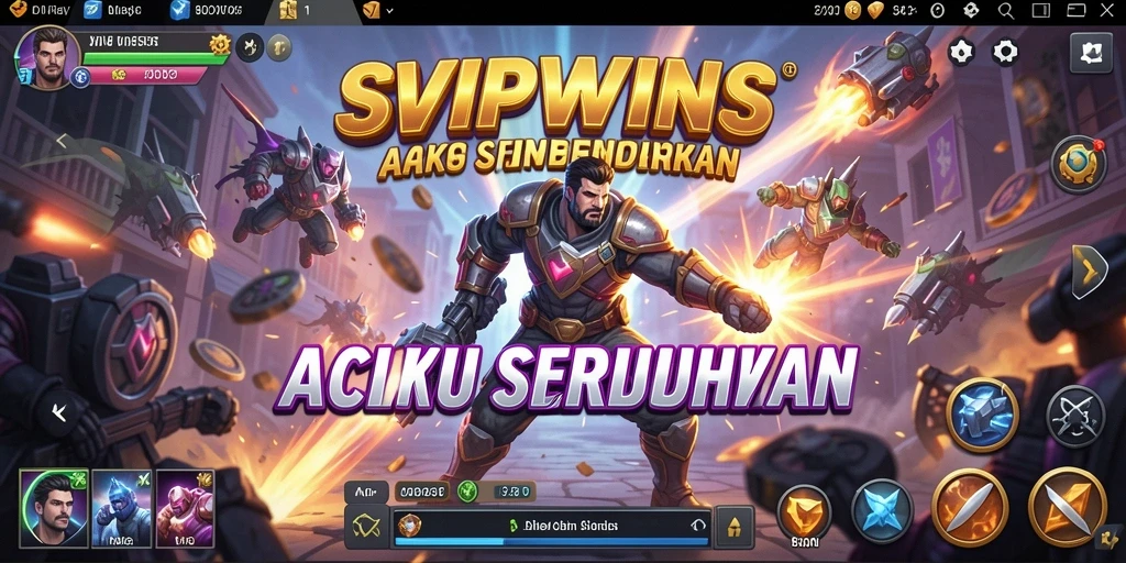 Tampilan aksi mendebarkan dalam gameplay SVIPWINS.